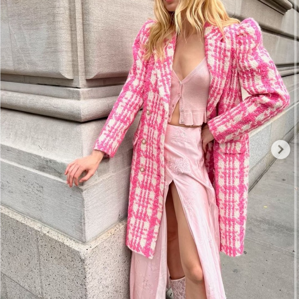 LOVESHACKFANCY TWEED COAT Founder Favorite - Picture 3 of 7
